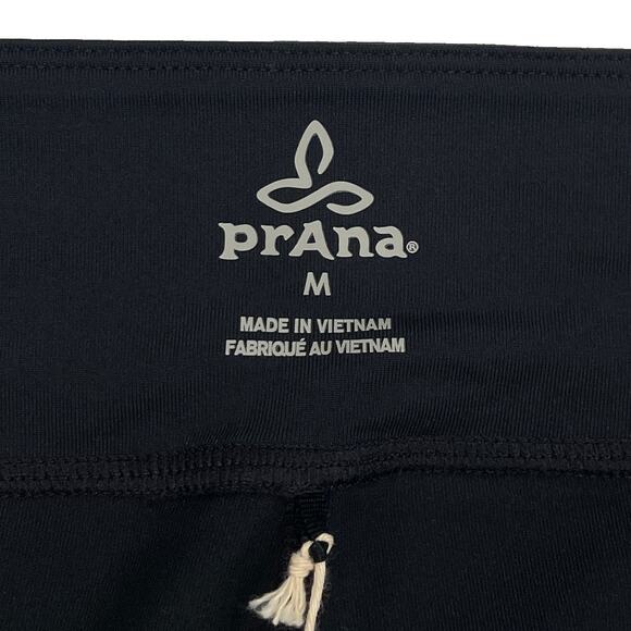 prAna Ashley Capri Legging Sz M New $60 Black Low Rise Compression Pants Jersey - Picture 6 of 9